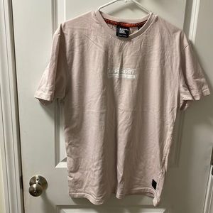 Superdry black label edition blush colored tshirt, size XL.